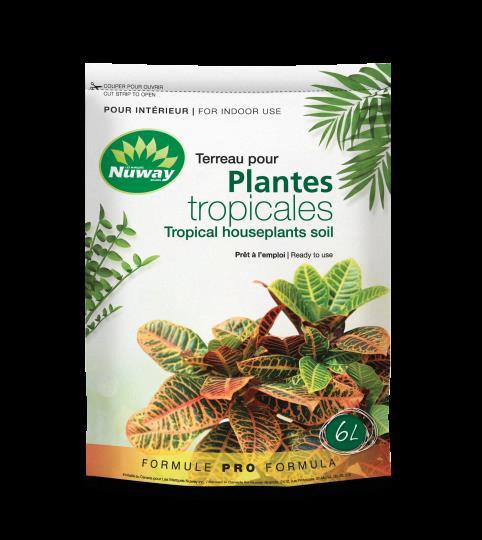 Terreau organique plantes tropicales 