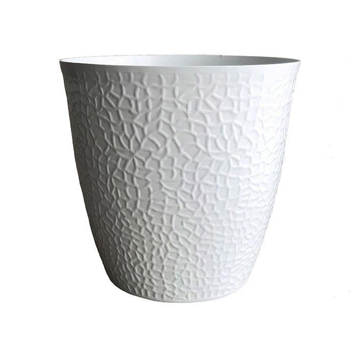 Pot patio rond crackle 12''