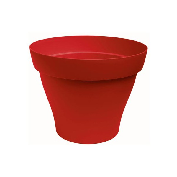 Pot patio rond Roméo 29cm/9L rouge