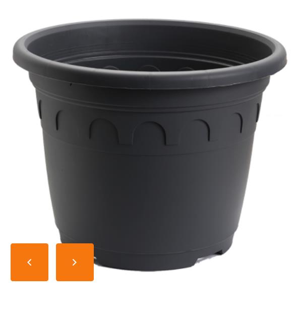 Pot rond Roma 16''/25L  noir