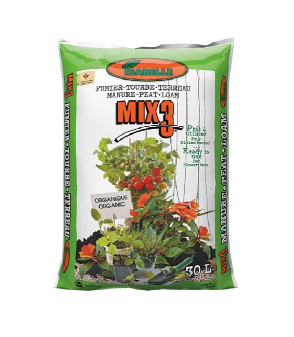 Terreau MIX 3 Isabelle fumier/tourbe/terreau (SAC VERT LIME)